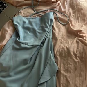 Light blue prom dress